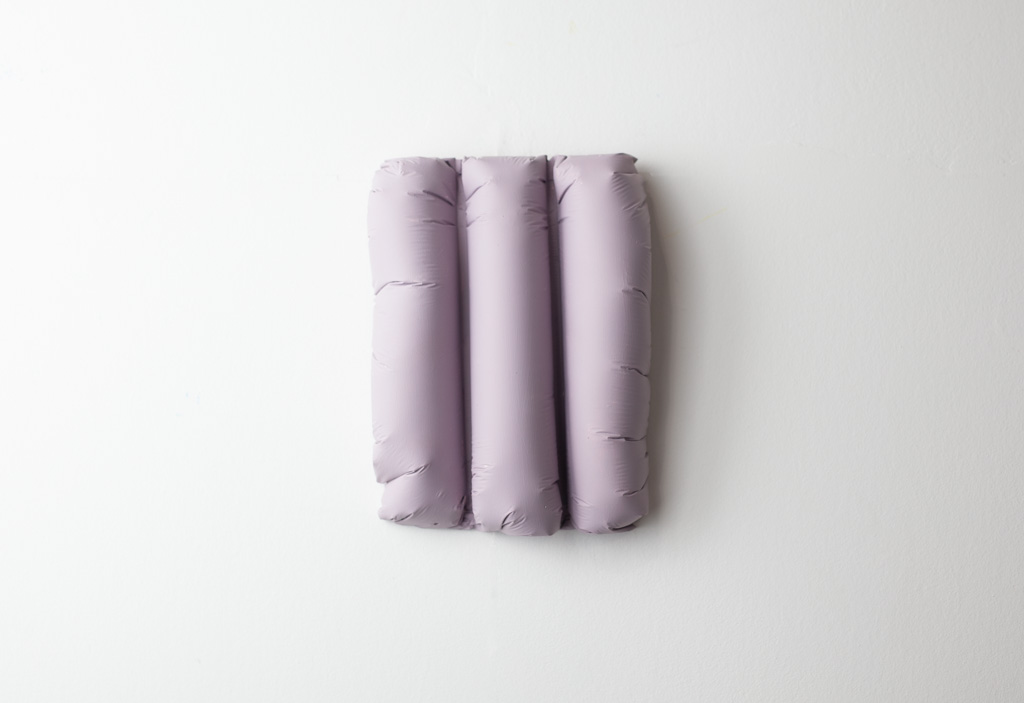 Untitled (lavender), 2024, a sculpture in plaster and acrylic
